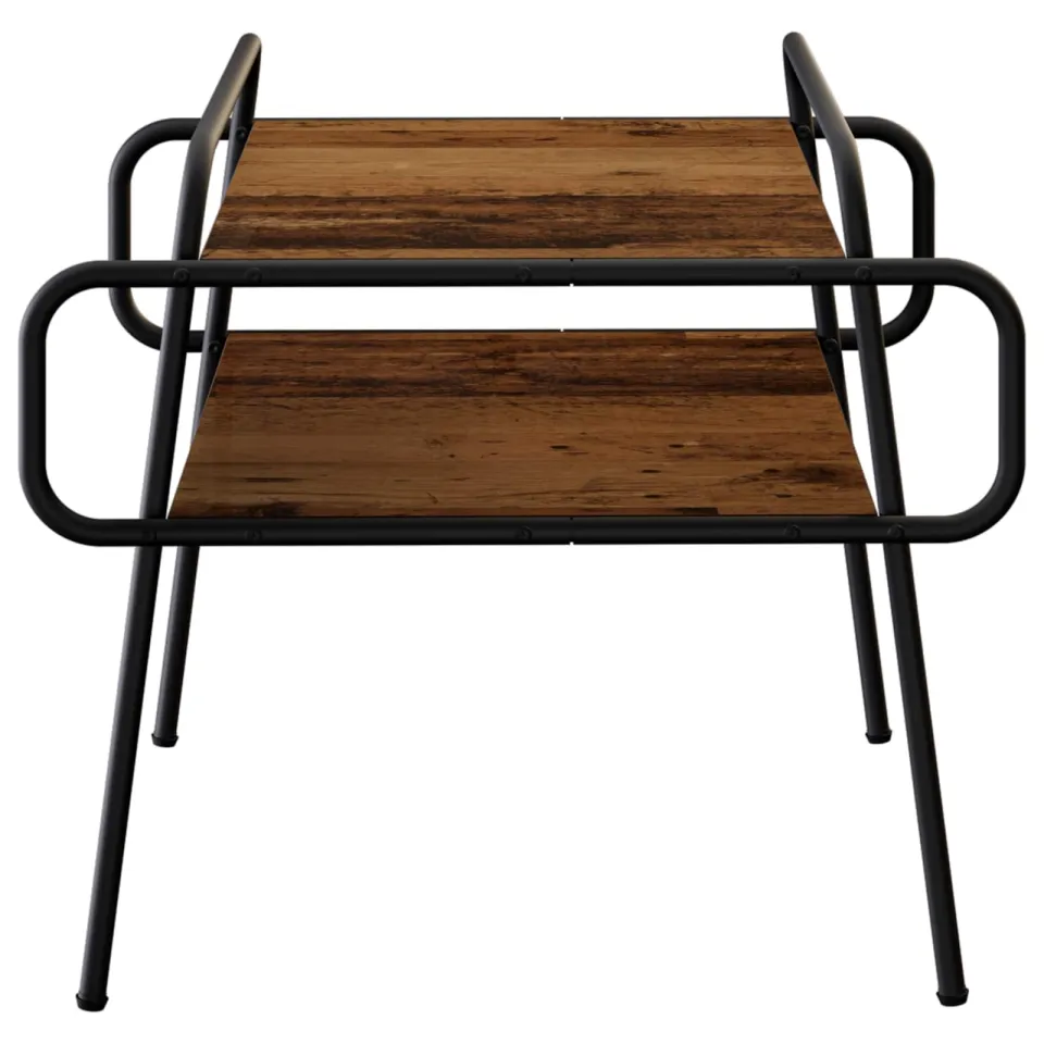 vidaXL Salontafel Oud hout 60 x 60 x 51 cm Bewerkt hout bruin, foto 2