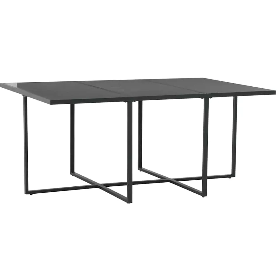 vidaXL 7-delige Tuinset met kussens poly rattan zwart, foto 4