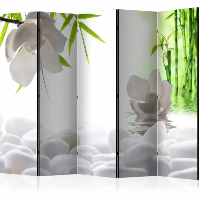 karo-art Vouwscherm - Kracht van stilte 225x172cm , gemonteerd geleverd, dubbelzijdig geprint (kamerscherm) Multikleur