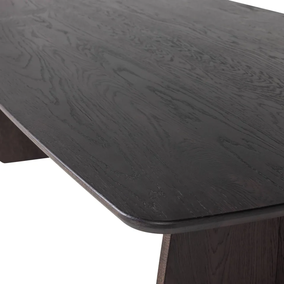 WOOOD Veere Eettafel - Massief Eikenhout - Mystic Brown - 200 x 100, foto 5