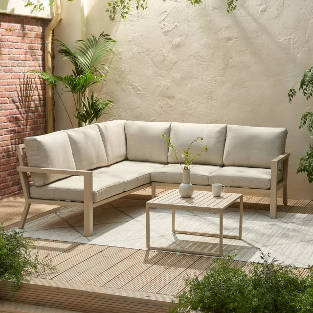 NOUS Garden Sanur hoek loungeset latte, foto 2