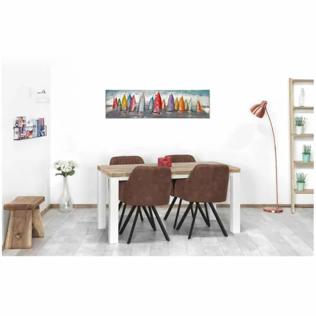 NordXL Steigerhouten tafel Talma met landelijke poten