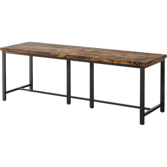 Happiq Computerbureau - Voor 2 personen en thuiskantoor - Extra lang dubbel werkstation - 78,7 inch, grote studie schrijftafel Wit