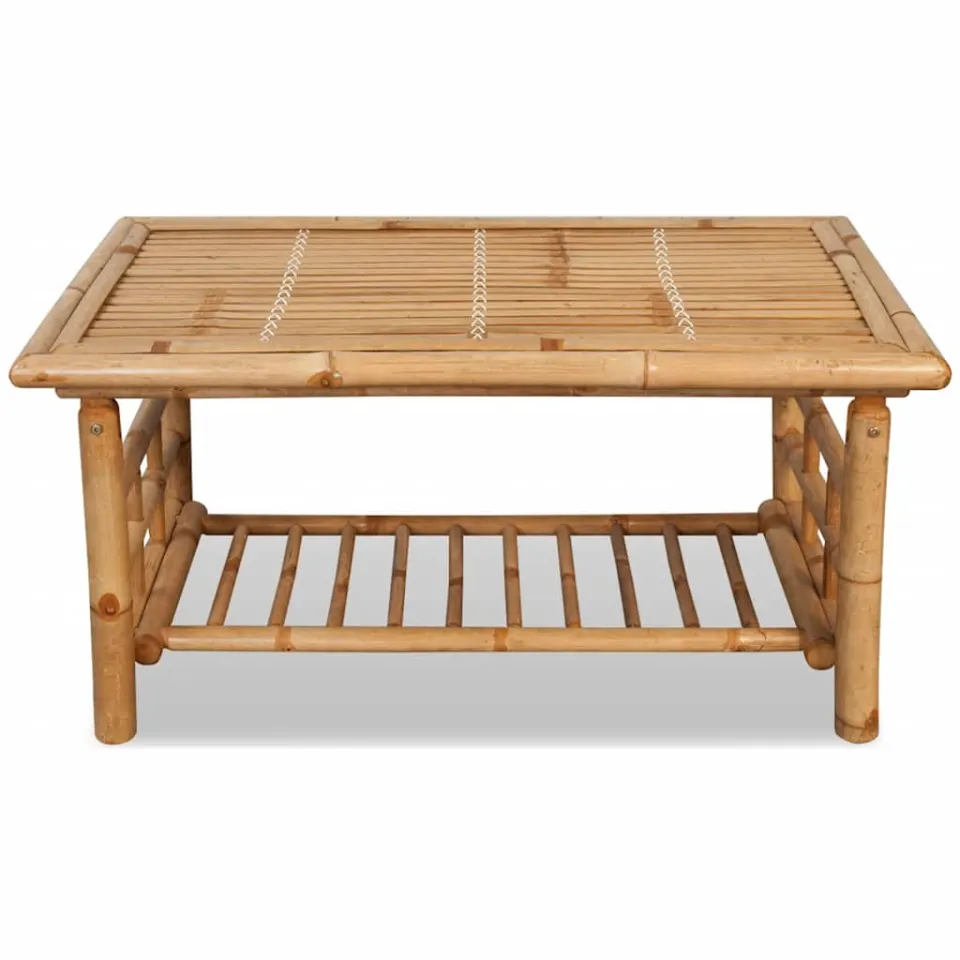 vidaXL Salontafel bamboe 90x50x45 cm bruin, foto 2