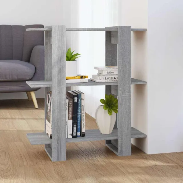 vidaXL Boekenkast/kamerscherm 80x30x87 cm grijs sonoma eikenkleurig, foto 2