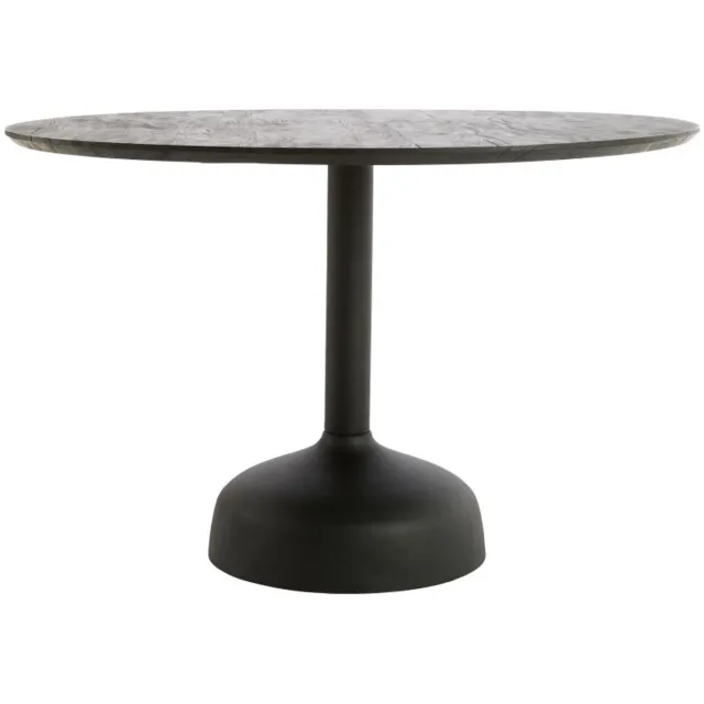 Light & Living Eettafel TUNJA - Ø120x76 cm - Zwart