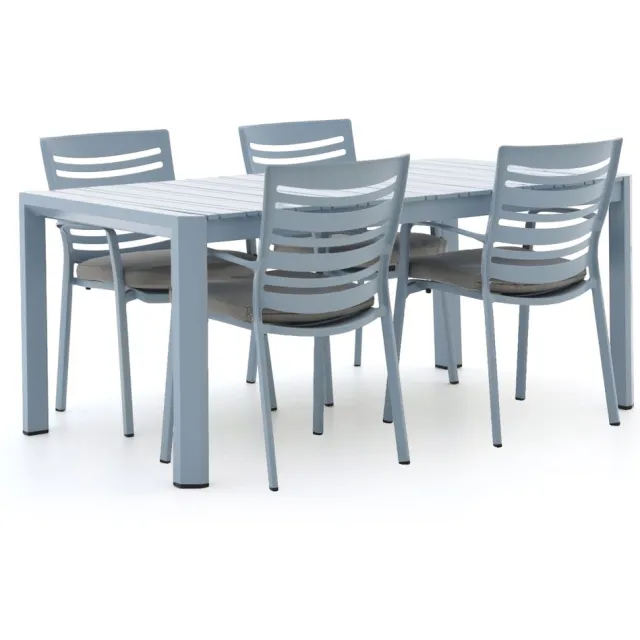 Hartman tuinmeubelen Hartman Alexandra dining tuinset 5-delig blauw, foto 2