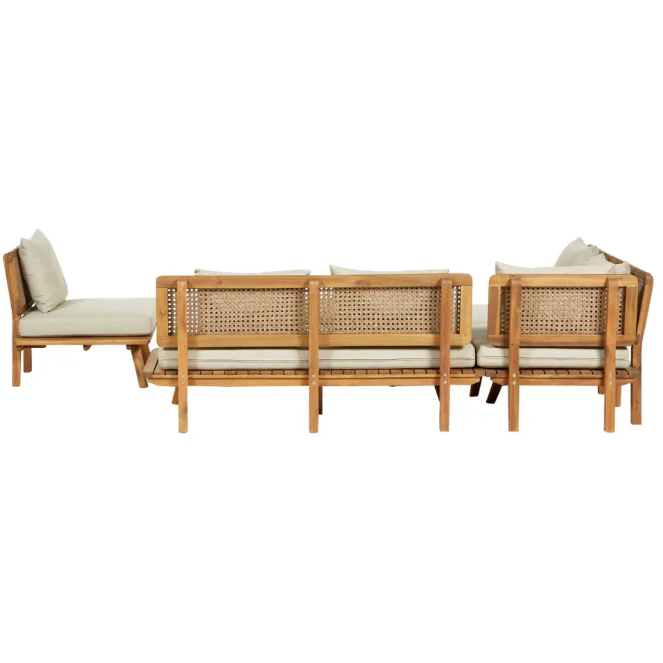 NOUS Garden Kyoto Ni hoek loungeset beige, foto 4