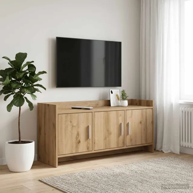 vidaXL TV-kast 102 x 33 x 47 cm Artisanaal eiken Bewerkt hout Bruin