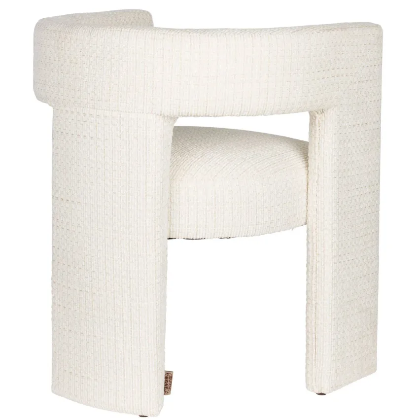 Dutchbone Medina eetkamerstoel offwhite, foto 6