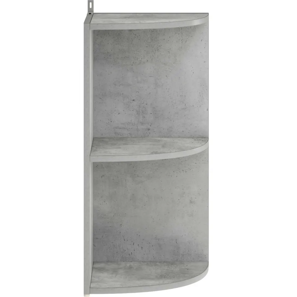 vidaXL Hoekplank 2-laags 41,5 x 41,5 x 72 cm Bewerkt hout Betongrijs