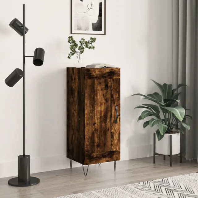 vidaXL Dressoir 34,5x34x90 cm bewerkt hout gerookt eiken, foto 2