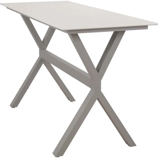 Madison Rechthoekige bartafel Barletta 200 x 75 cm | 6 personen | Sandstone/Camel | Kunststof & aluminium