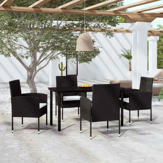 vidaXL 5-delige Tuinset zwart, foto 2