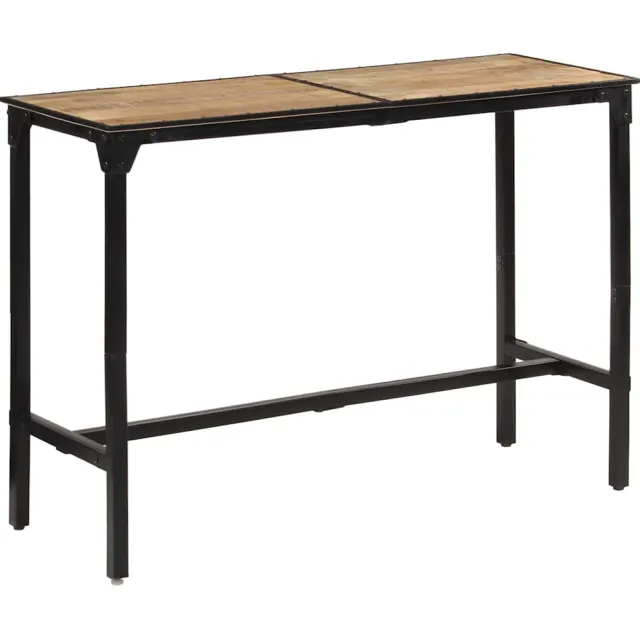 vidaXL Bartafel 150x55x107 cm massief ruw mangohout Bruin
