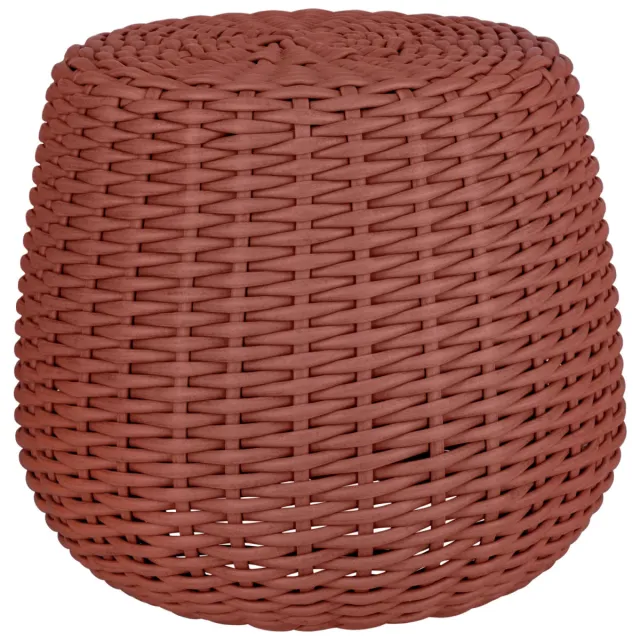 Vega Hocker/ bijzettafel voor buiten Tavano; 55x50 cm (ØxH); terracotta gemeleerd; cylindrisch