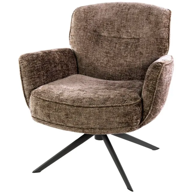 AnLi Style Fauteuil Forza draaibaar - Hoven champagne Bruin