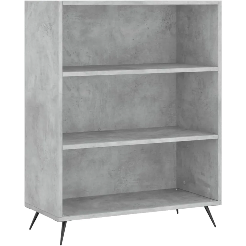 vidaXL Hoge kast 69,5x32,5x180 cm bewerkt hout betongrijs grijs, foto 3