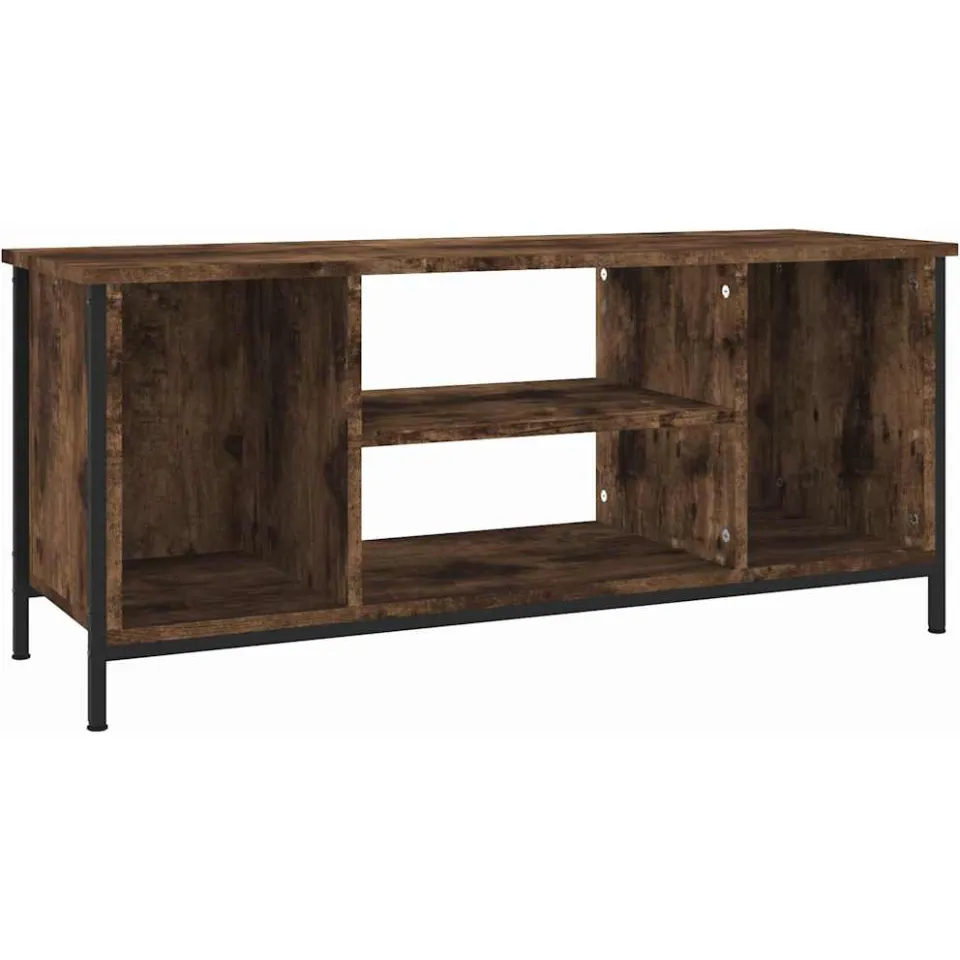 vidaXL Tv-meubel 102x35x45 cm bewerkt hout gerookt eikenkleurig Bruin