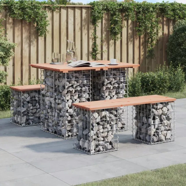 vidaXL Tuintafel Schanskorfontwerp 100x70x72 cm massief grenenhout bruin, foto 2