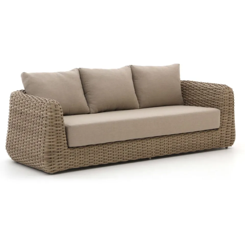 Intenso Furniture Intenso Tarcento/Rough-K stoel-bank loungeset 4-delig taupe, foto 5