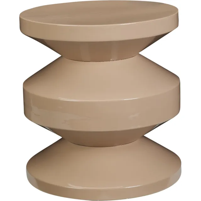 Home Styling Collection - Metalen bijzettafel TAFEL, 31 cm - zandkleur