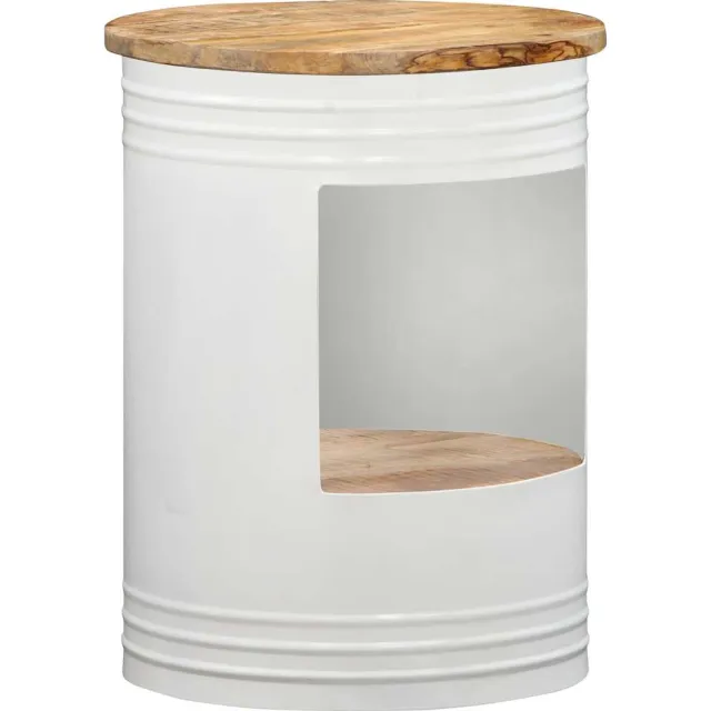 vidaXL Salontafel 43x55 cm massief mangohout bruin, foto 2