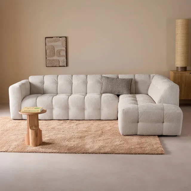 NOUS Living hoekbank Lina hoek rechts - beige, foto 2