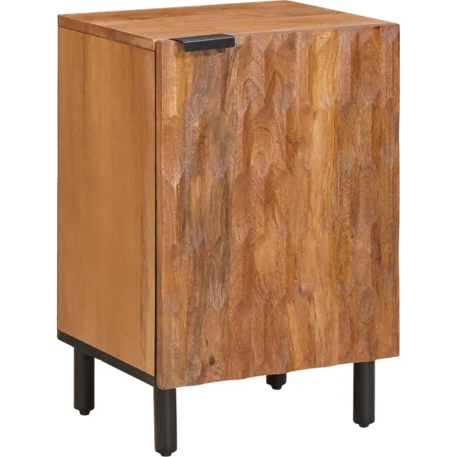 vidaXL Badkamerkast Bruin 38 x 33 x 58 cm Massief Mango Hout