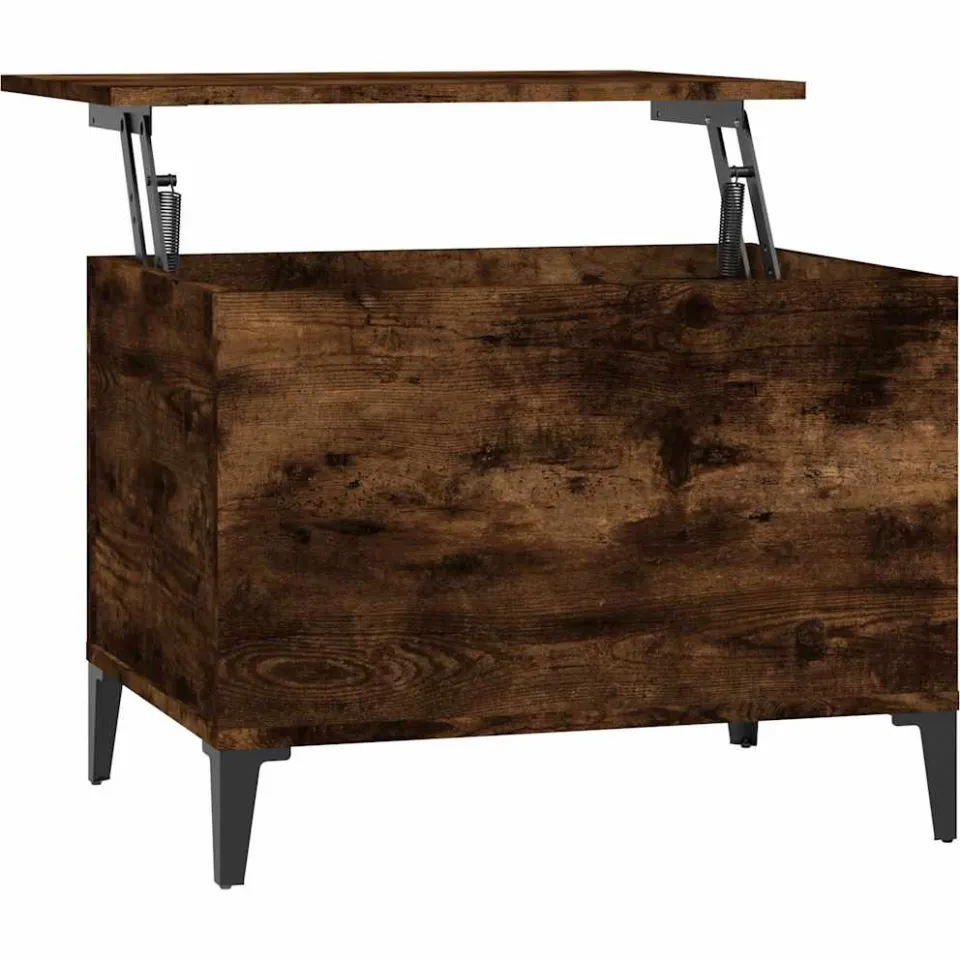 vidaXL Salontafel 60x44,5x45 cm bewerkt hout gerookt eikenkleurig, foto 3