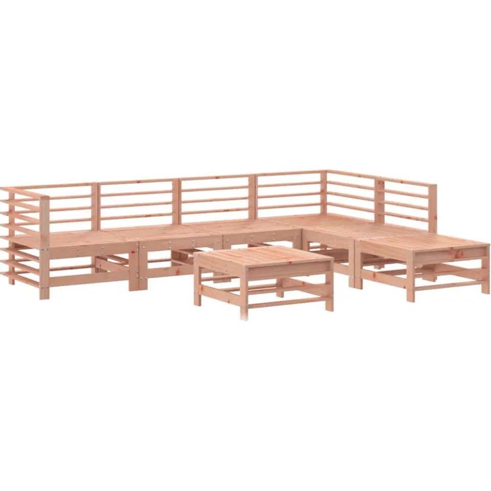 vidaXL 7-delige Loungeset massief douglashout bruin, foto 3