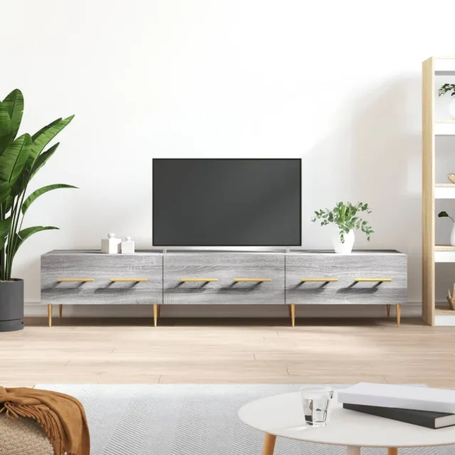 vidaXL Tv-meubel 150x36x30 cm bewerkt hout grijs sonoma eikenkleurig, foto 2