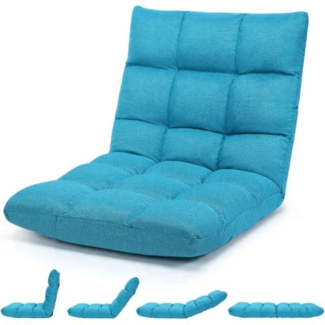 GranMaison Vloerstoel - Meditatiestoel - Yoga stoel - Strandstoel - Strandmat - Strandstoel Opvouwbaar - Turquoise