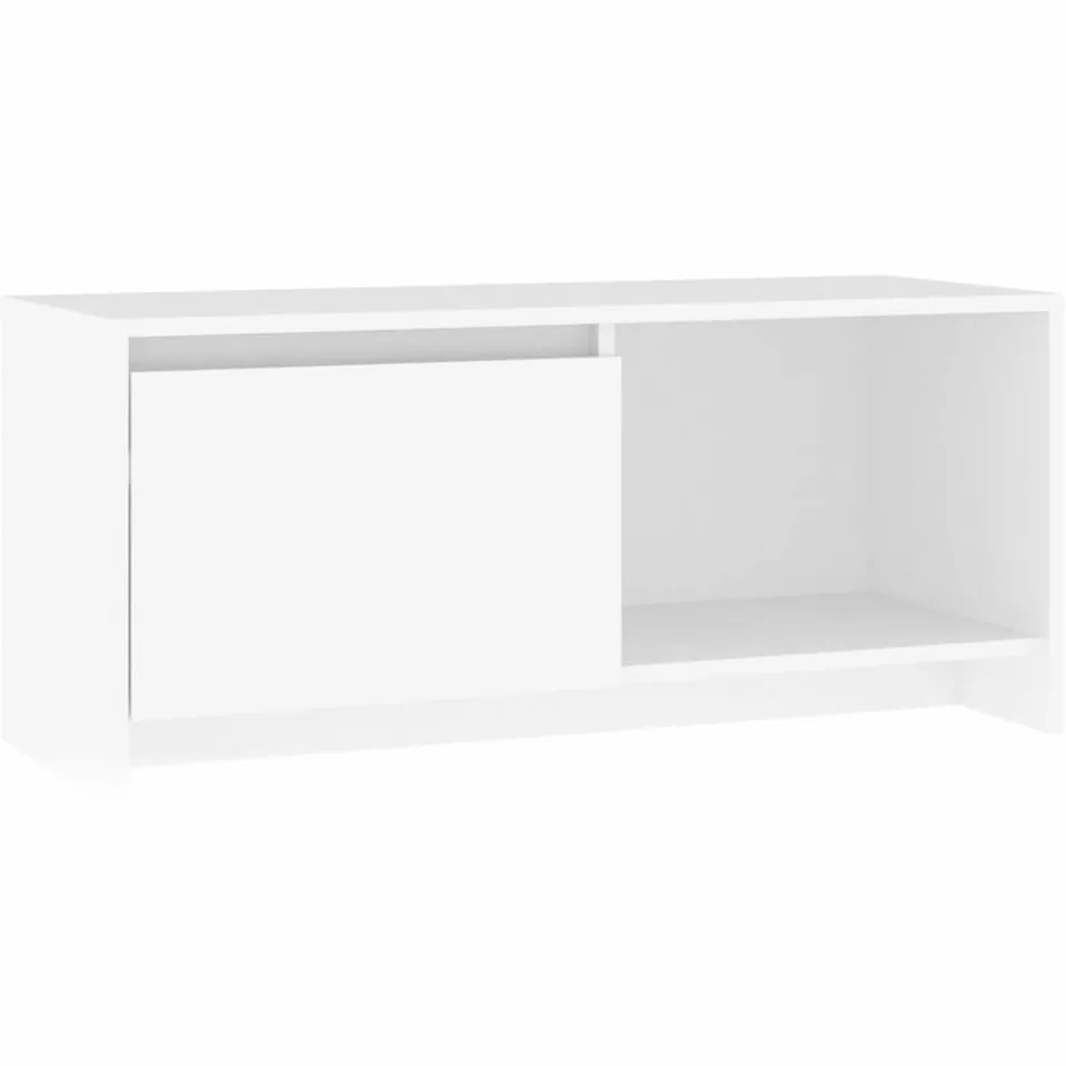 vidaXL Tv-meubel 90x35x40 cm bewerkt hout wit