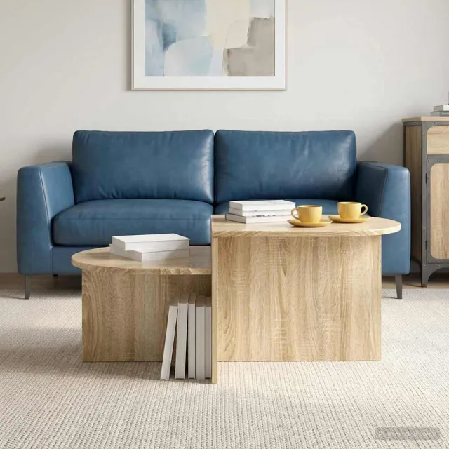 vidaXL Salontafel Sonoma Eiken 100 x 50 x 40 cm Bewerkt hout, foto 2
