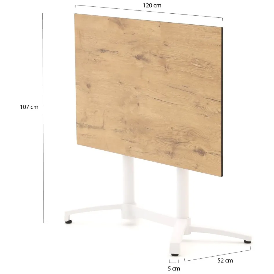 Bellagio tuinmeubelen Bellagio Canzo klaptafel 120x70x73cm bruin, foto 2