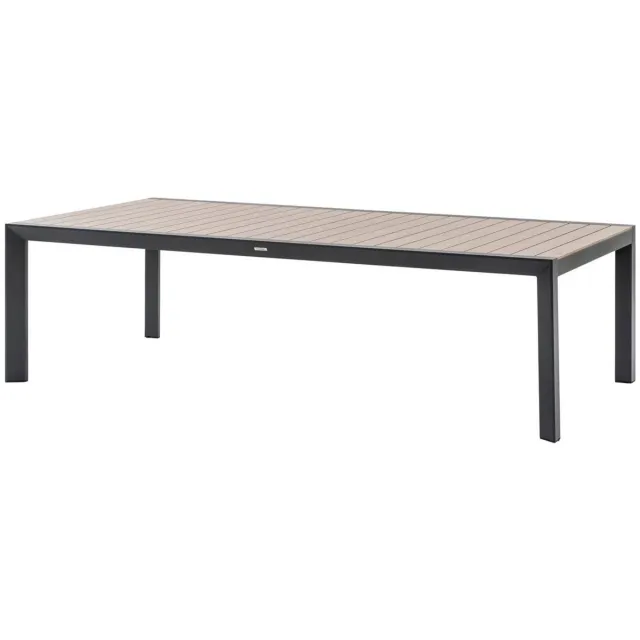 Hespéride Tuintafel voor 12 personen van aluminium met houtlook ÉVASION Miel