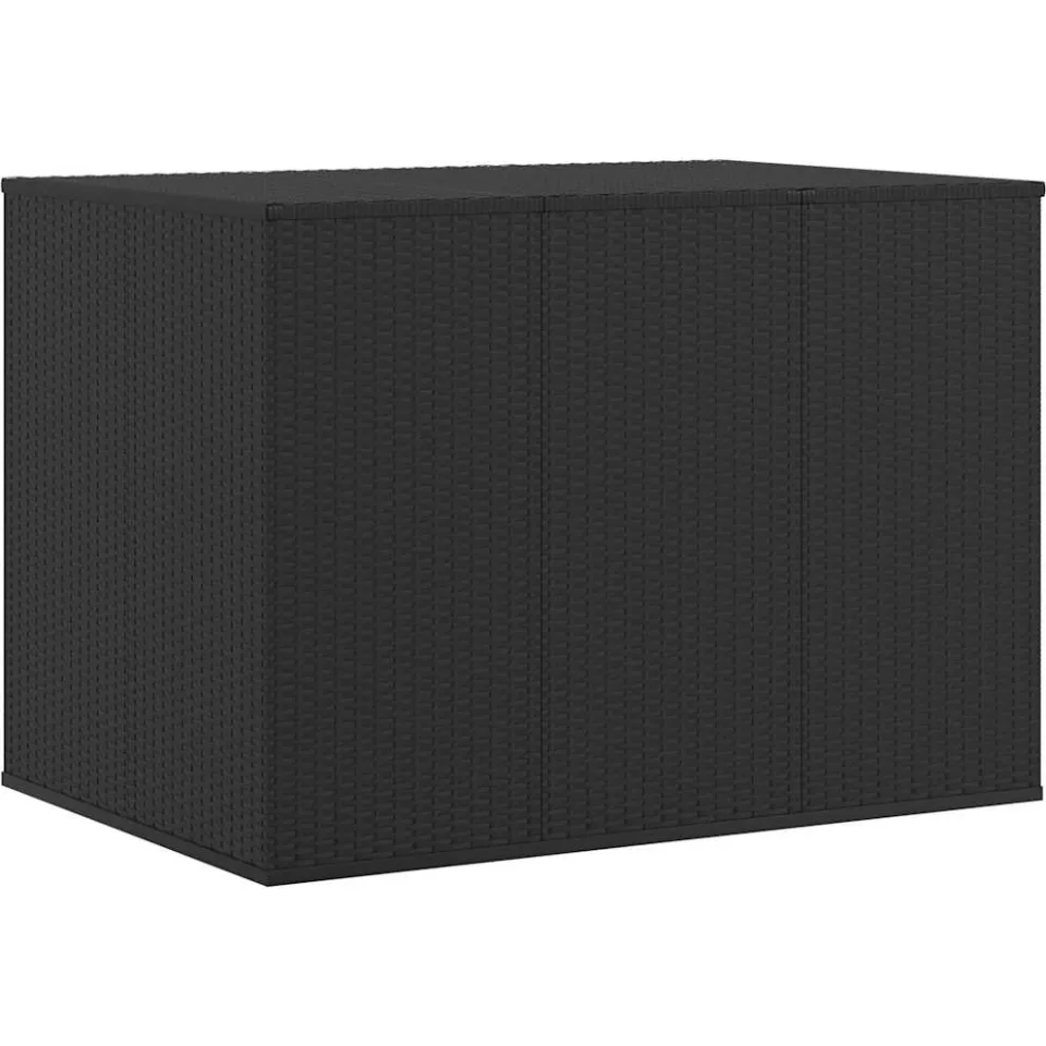 vidaXL Tuinbox 145x100x103 cm polyetheen rattan zwart, foto 3