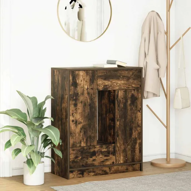 vidaXL Dressoir met lades en deuren 73x31x90 cm gerookt eiken Bruin