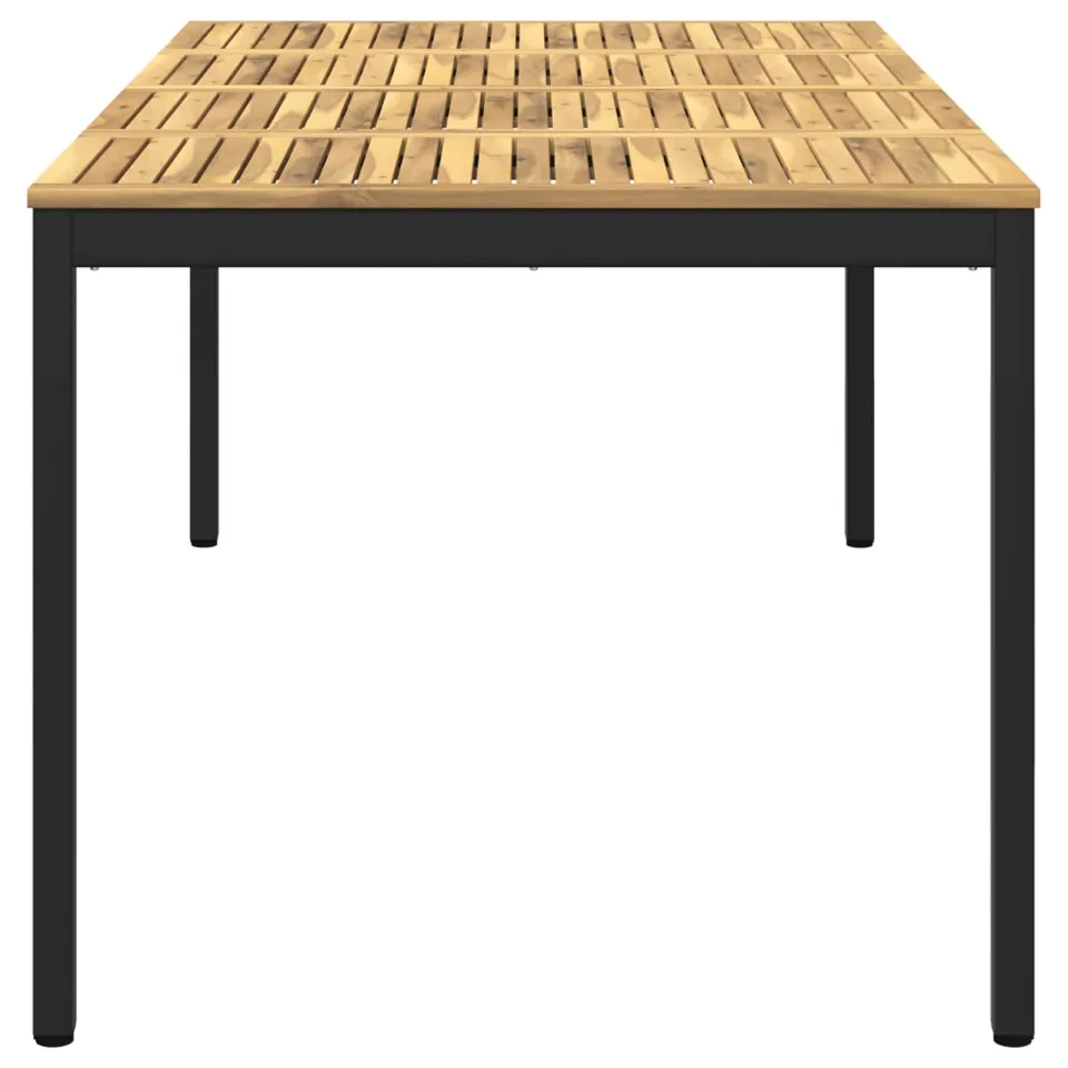 vidaXL Tuindiner tafel NAARDEN Wit en zwart 196 x 100,5 x 75 cm, foto 4