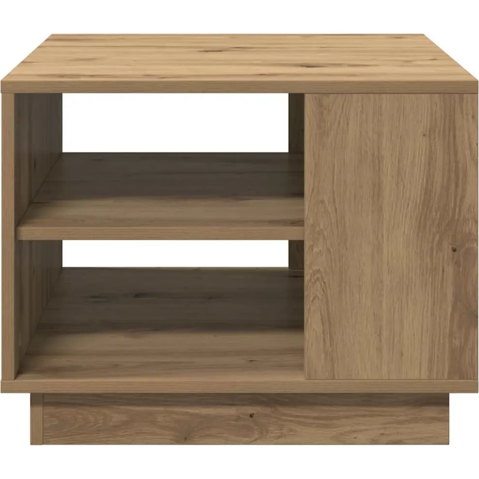 vidaXL Salontafel 55x55x42 cm bewerkt hout artisanaal eikenkleurig Bruin