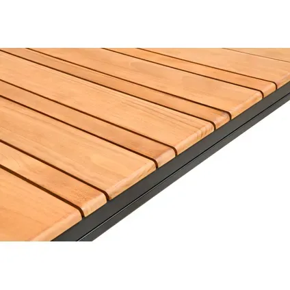 Central Park - Praxis Eigen Merk Central Park Tuintafel Lorenzo Uitschuifbaar Aluminium/teak 224-331x100x75cm hout teak, foto 5