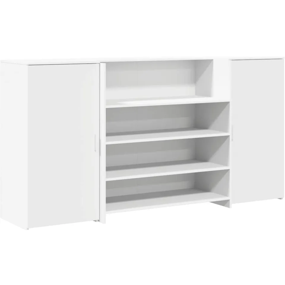 vidaXL Receptiebalie Wit 200x50x103,5 cm Bewerkt Hout, foto 3
