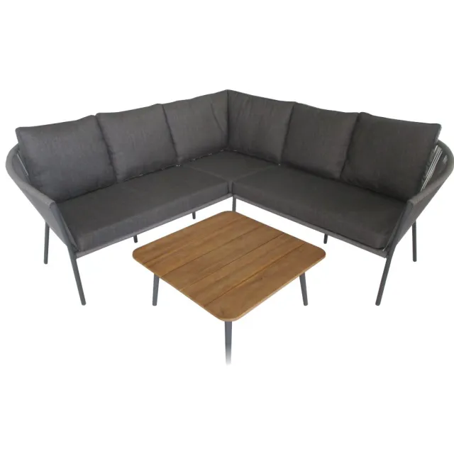 loungehoek set MeSaMi Reims grijs