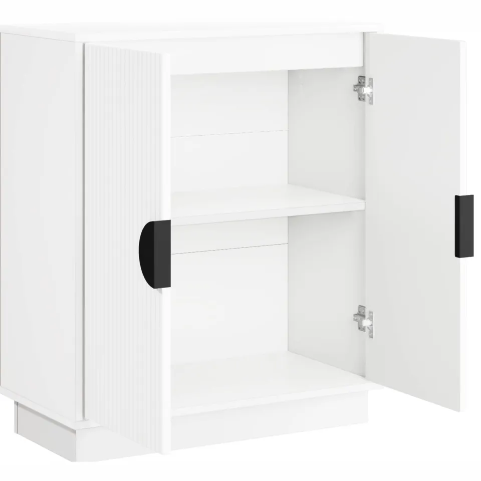 vidaXL Dressoir VENRAY Wit 66 x 33 x 77,5 cm Bewerkt hout