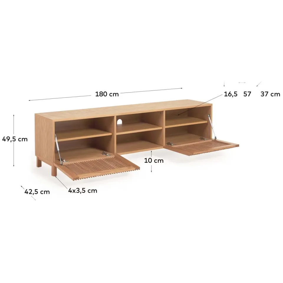 Kave Home Beyla tv-meubel naturel