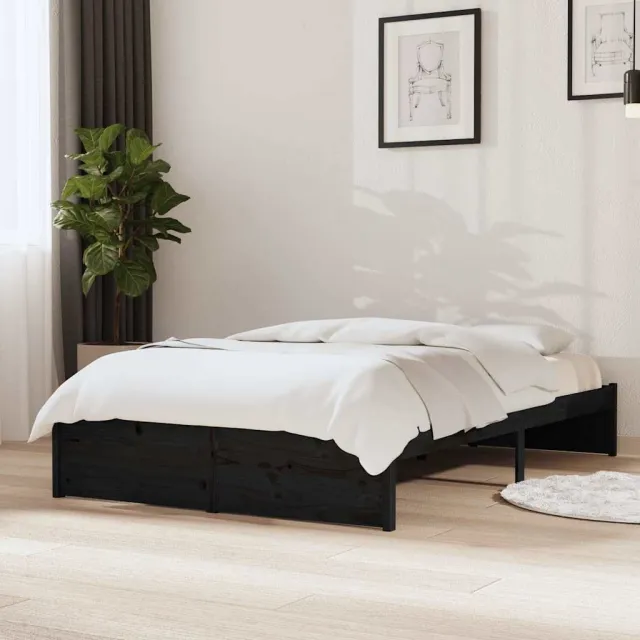 vidaXL Bedframe massief hout honingbruin 120x190 cm