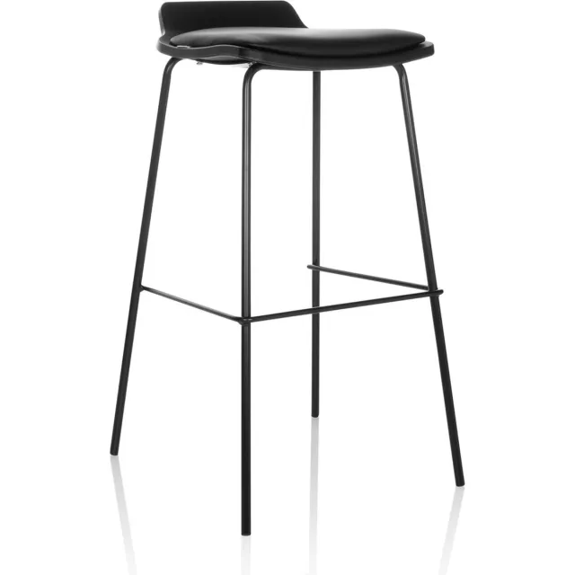 hjh office Barkruk LONSO 10 zitbekleding kunstleer zwart hjh OFFICE