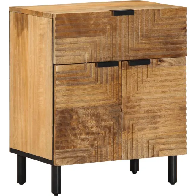vidaXL Nachtkastje 50x33x60 cm massief mangohout bruin