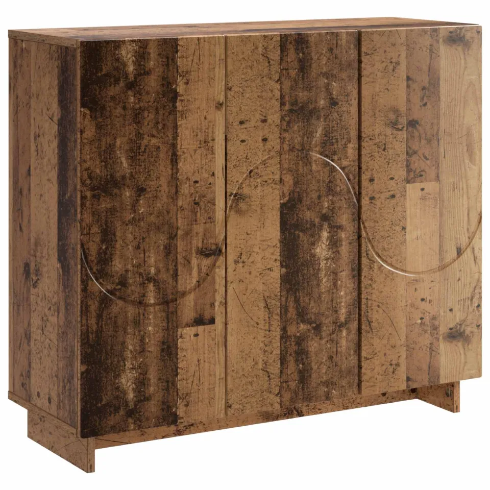 vidaXL Dressoir Oud hout 85,5 x 31 x 75 cm Bewerkt hout bruin, foto 3